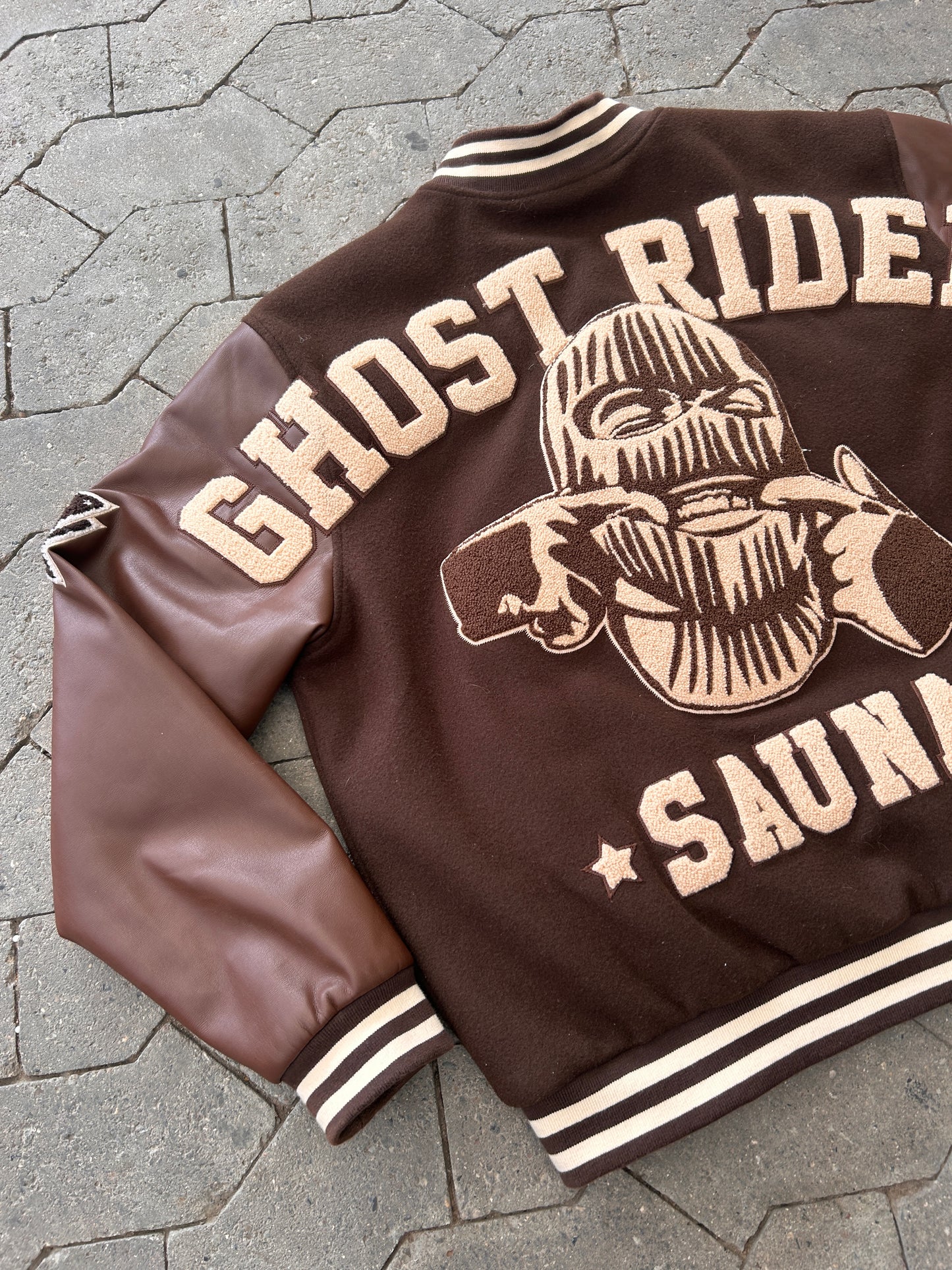 SAUNA GJOST RIDER VARSITY JACKET (L)