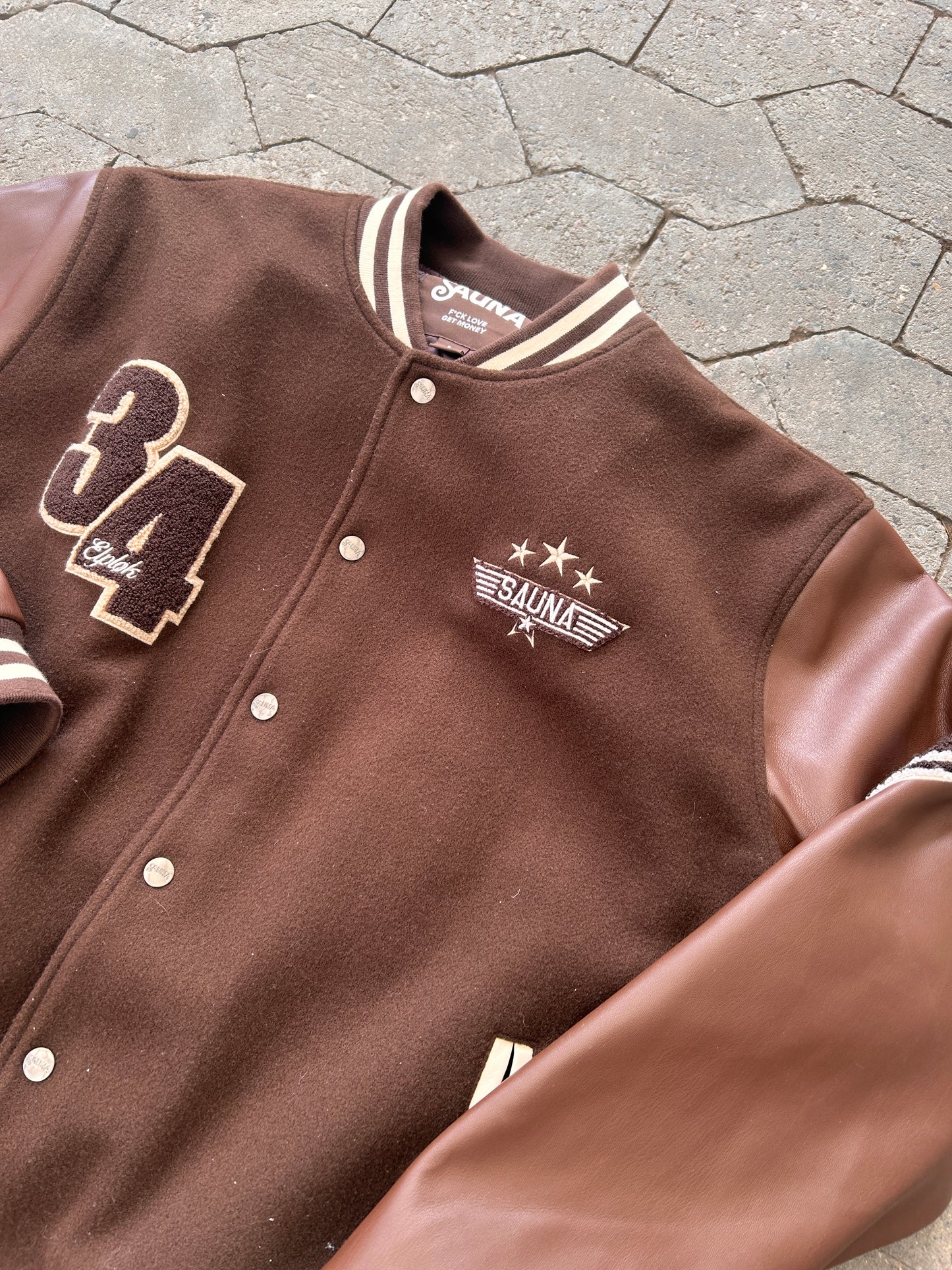 SAUNA GJOST RIDER VARSITY JACKET (L)