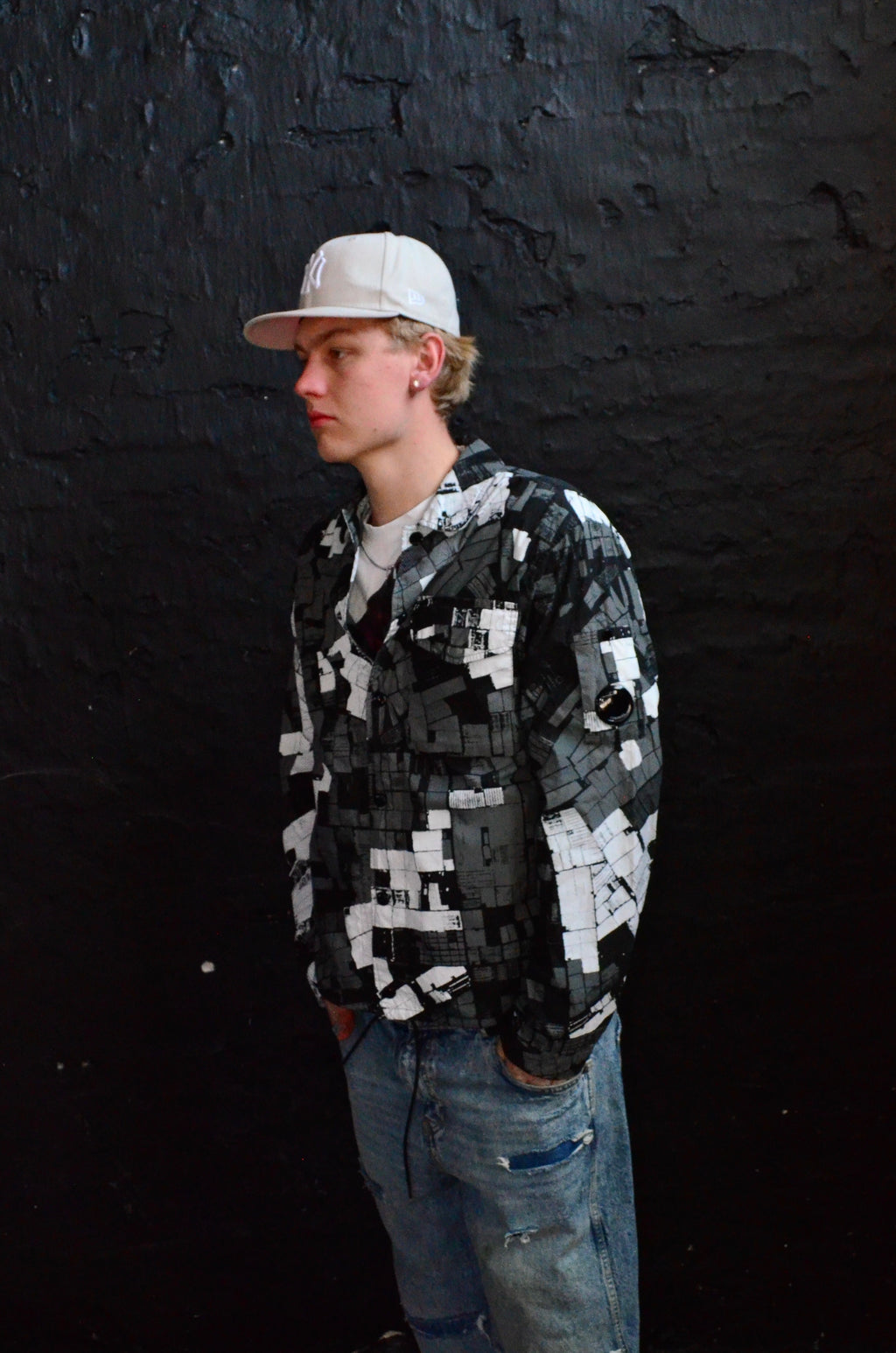 CP COMPANY 50 FILI MUTATED CAMO OVERSHIRT (L)
