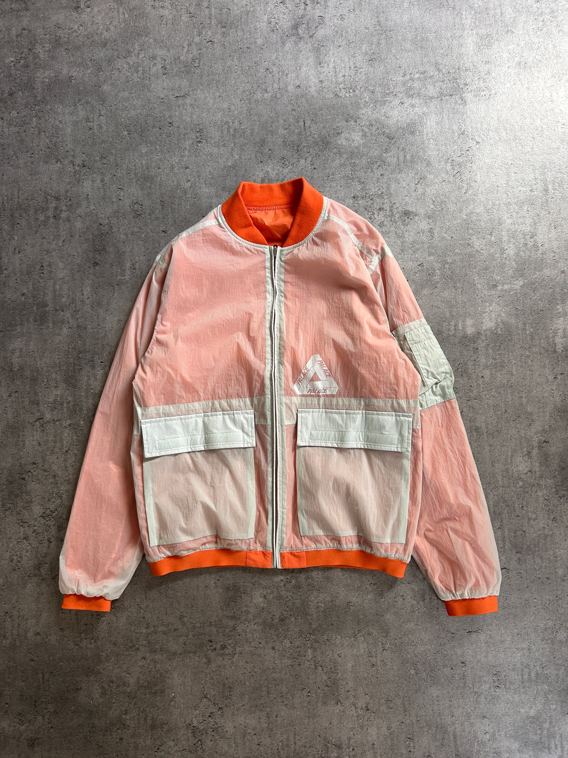 PALACE REVERSIBLE OVERLAY BOMBER JACKET (M)