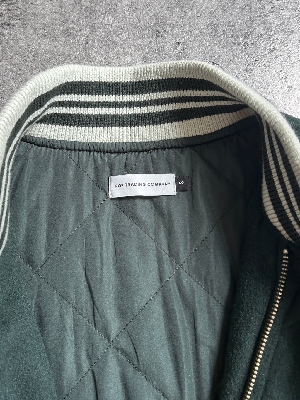 POP TRADING COMPANY X PARRA VARSITY BOMBER JACKET (S)