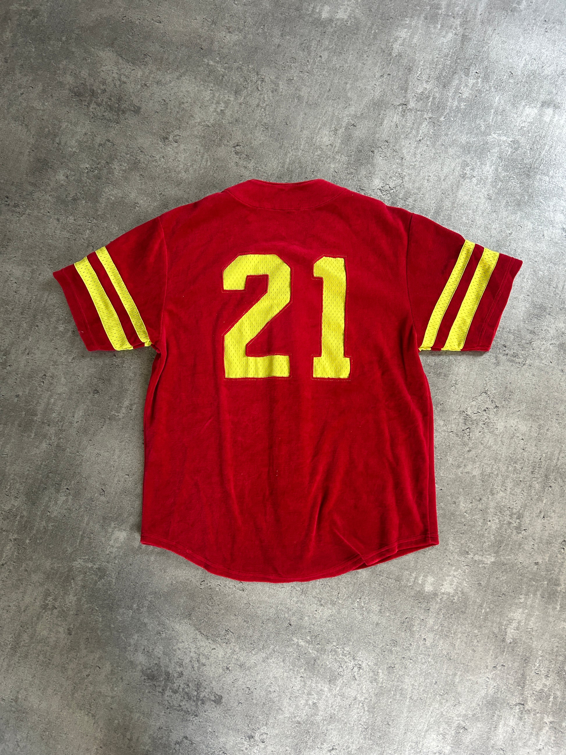 SUPREME VELOUR BASEBALL JERSEY (S)