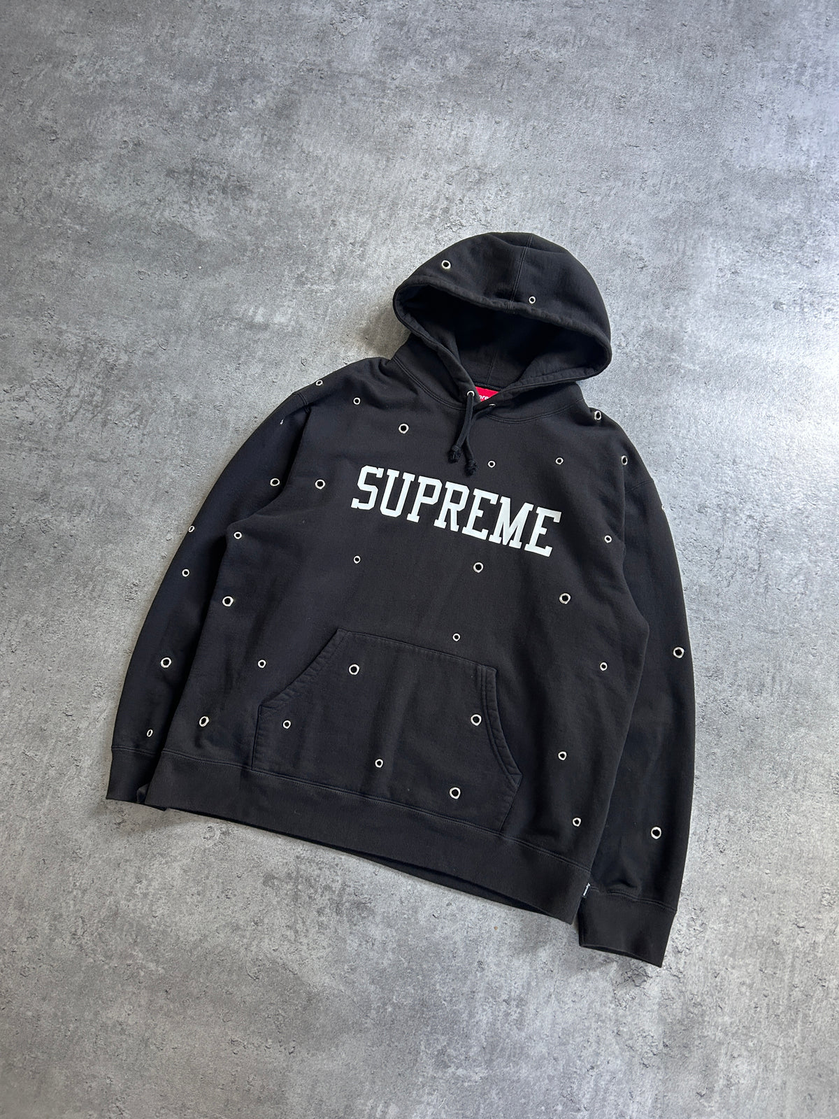 SUPREME EYELET HOODIE (L)