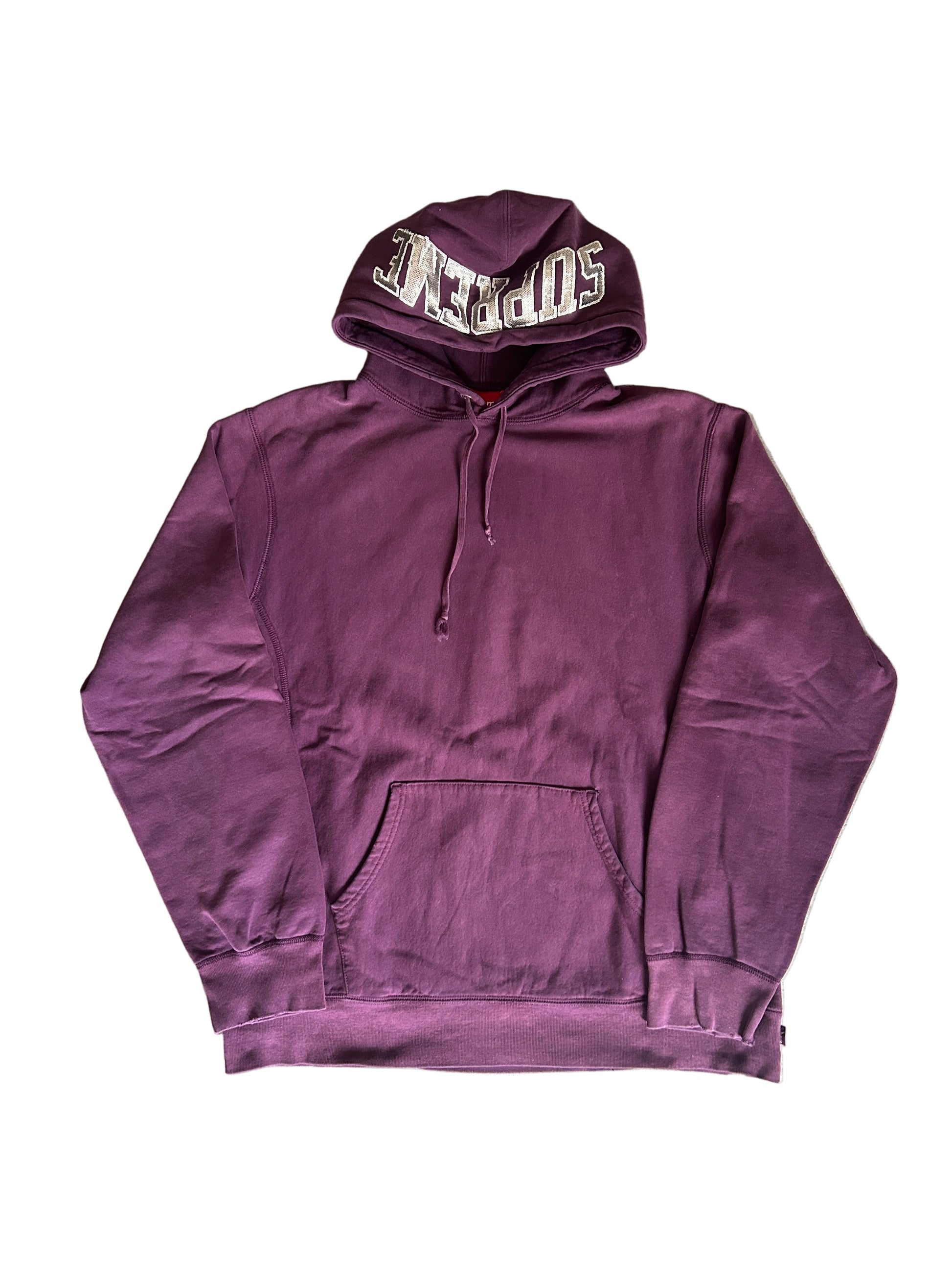 SUPREME SEQUIN ARC HOODED HOODIE (XL)