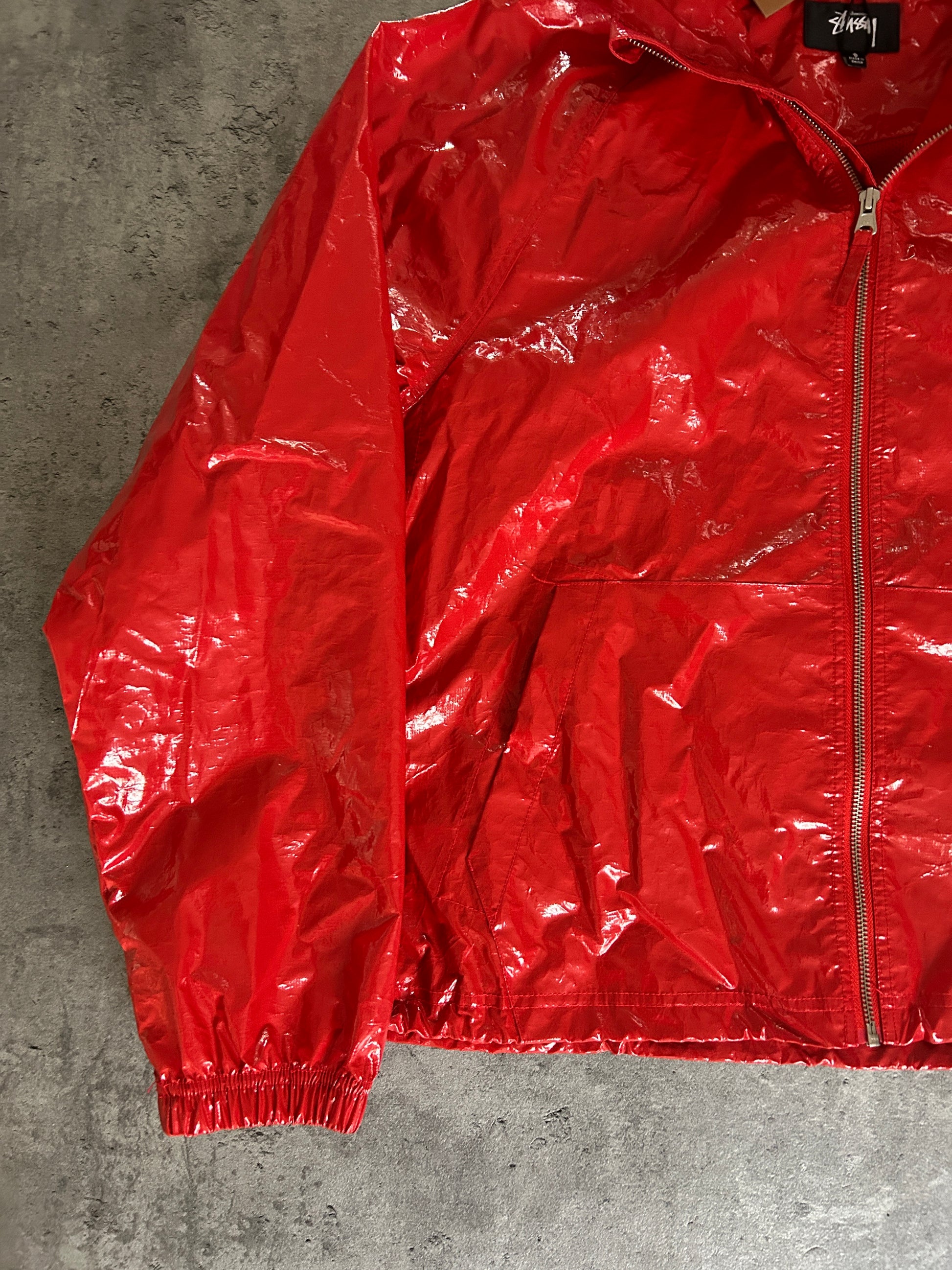 STÜSSY BEACH SHELL COATED JACKET (S)