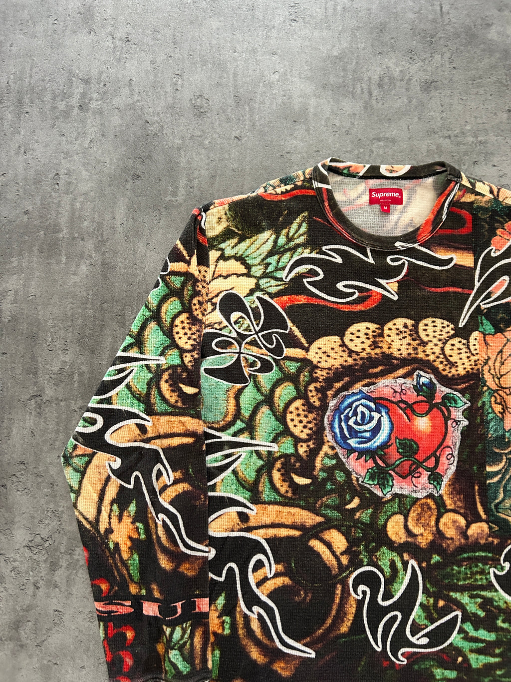SUPREME SACRED HEART WAFFLE KNIT (M)