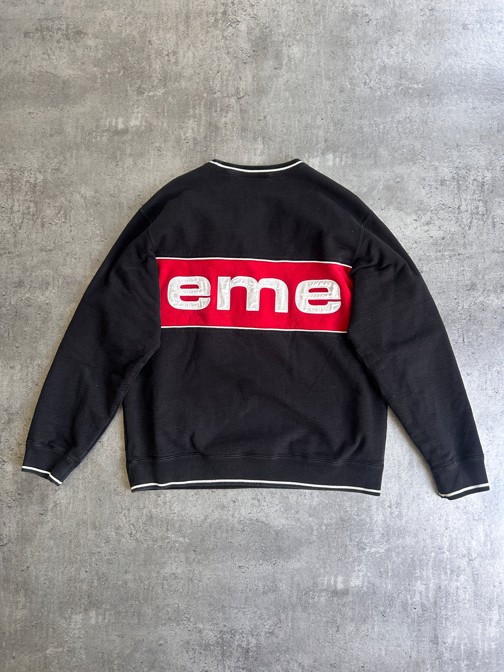 SUPREME PIPING CREWNECK (L)