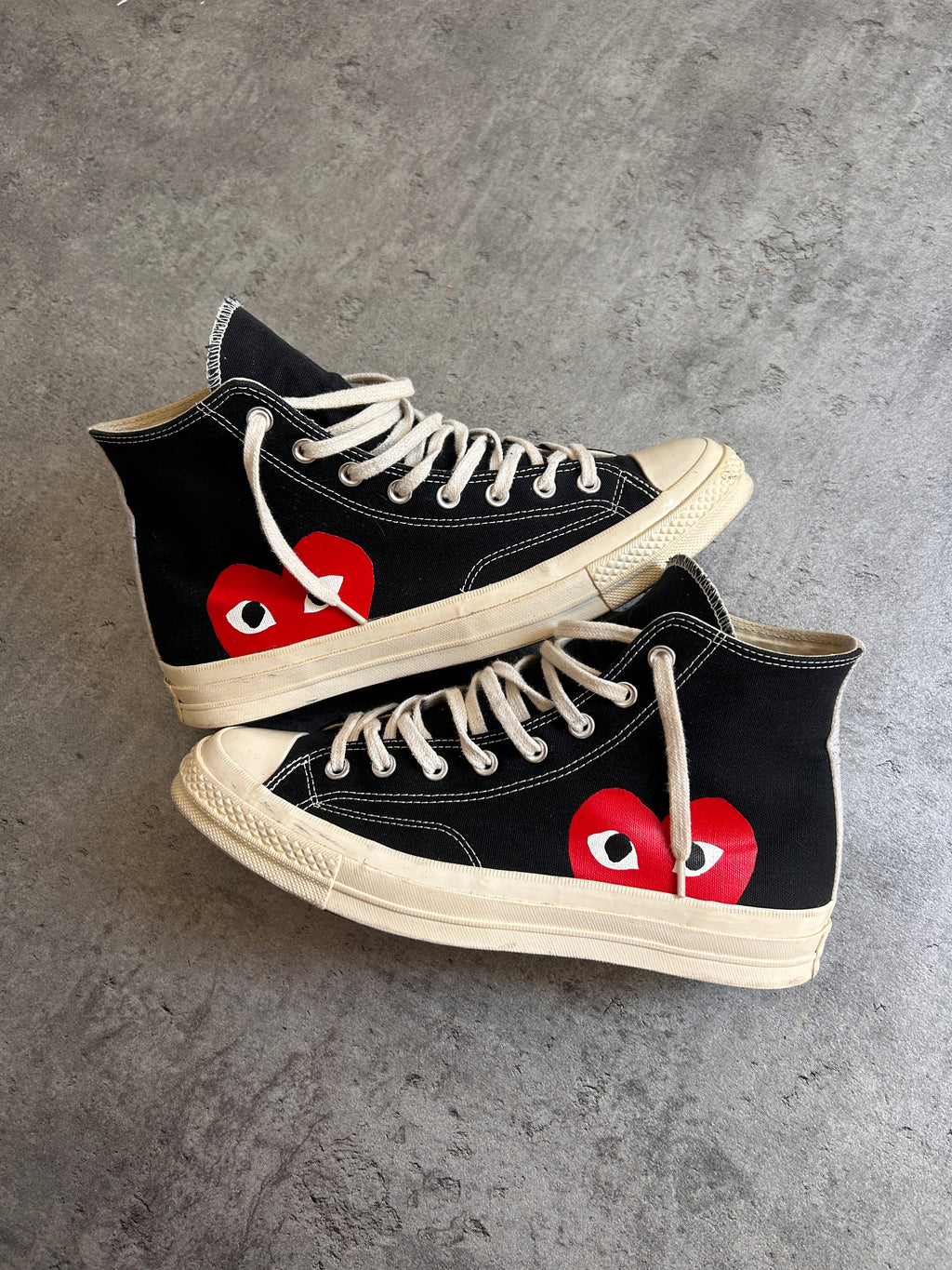 CONVERSE X CDG HIGH “BLACK” (44/44.5)