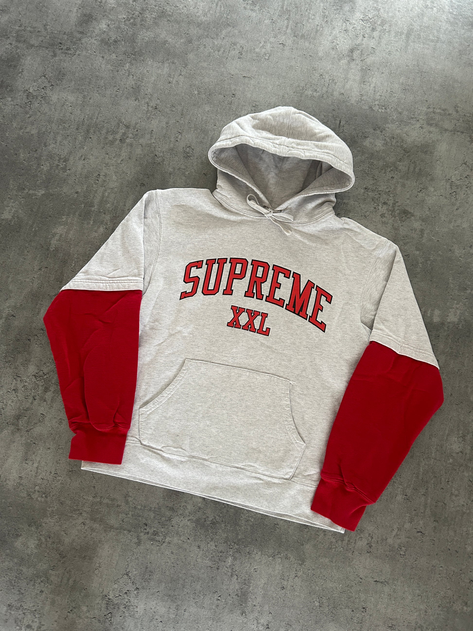 SUPREME XXL HOODIE “ASH GREY” (M)