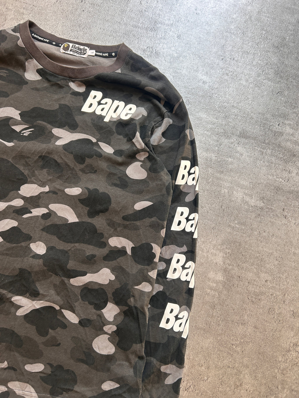 BAPE GREY CAMO LONGSLEEVE (S)