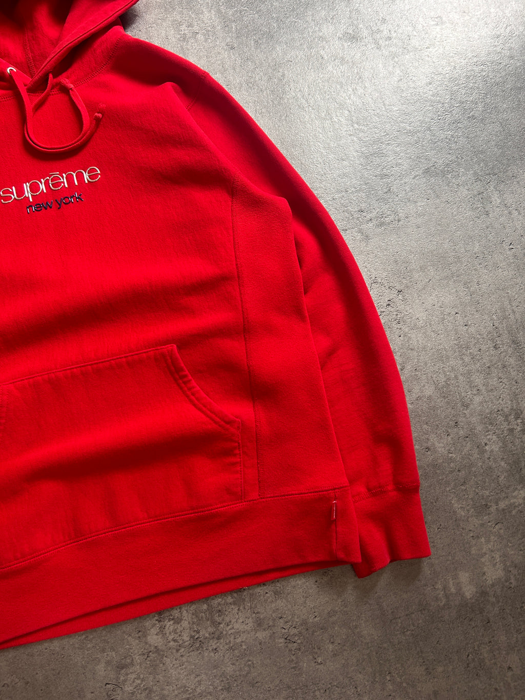 SUPREME CHROME CLASSIC LOGO HOODIE (M)