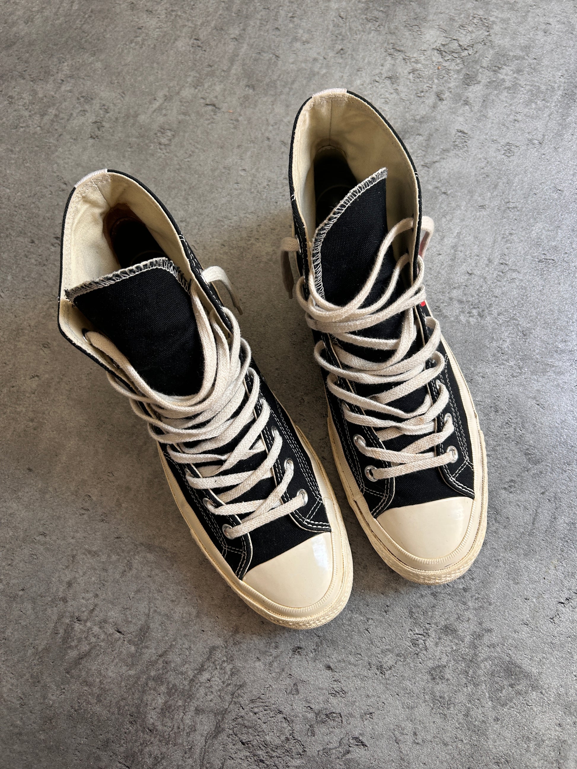 CONVERSE X CDG HIGH “BLACK” (44/44.5)