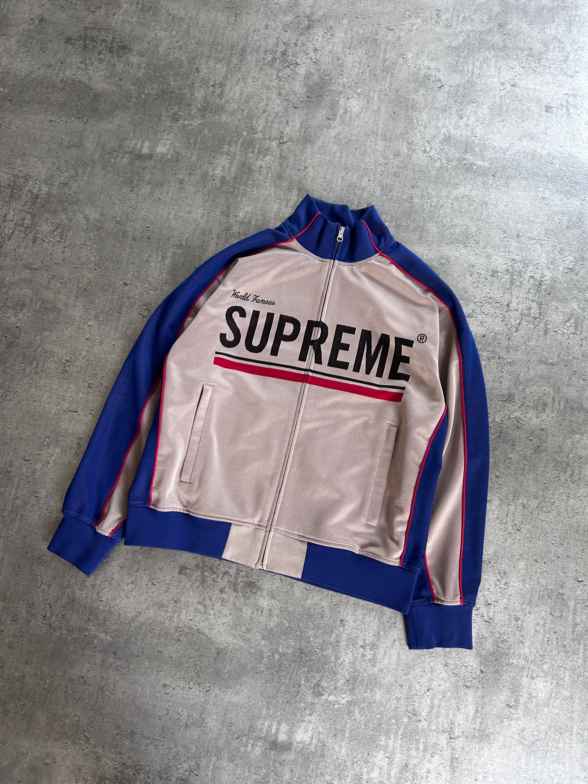 SUPREME PHONE NUMBER TRACK JACKET (L)