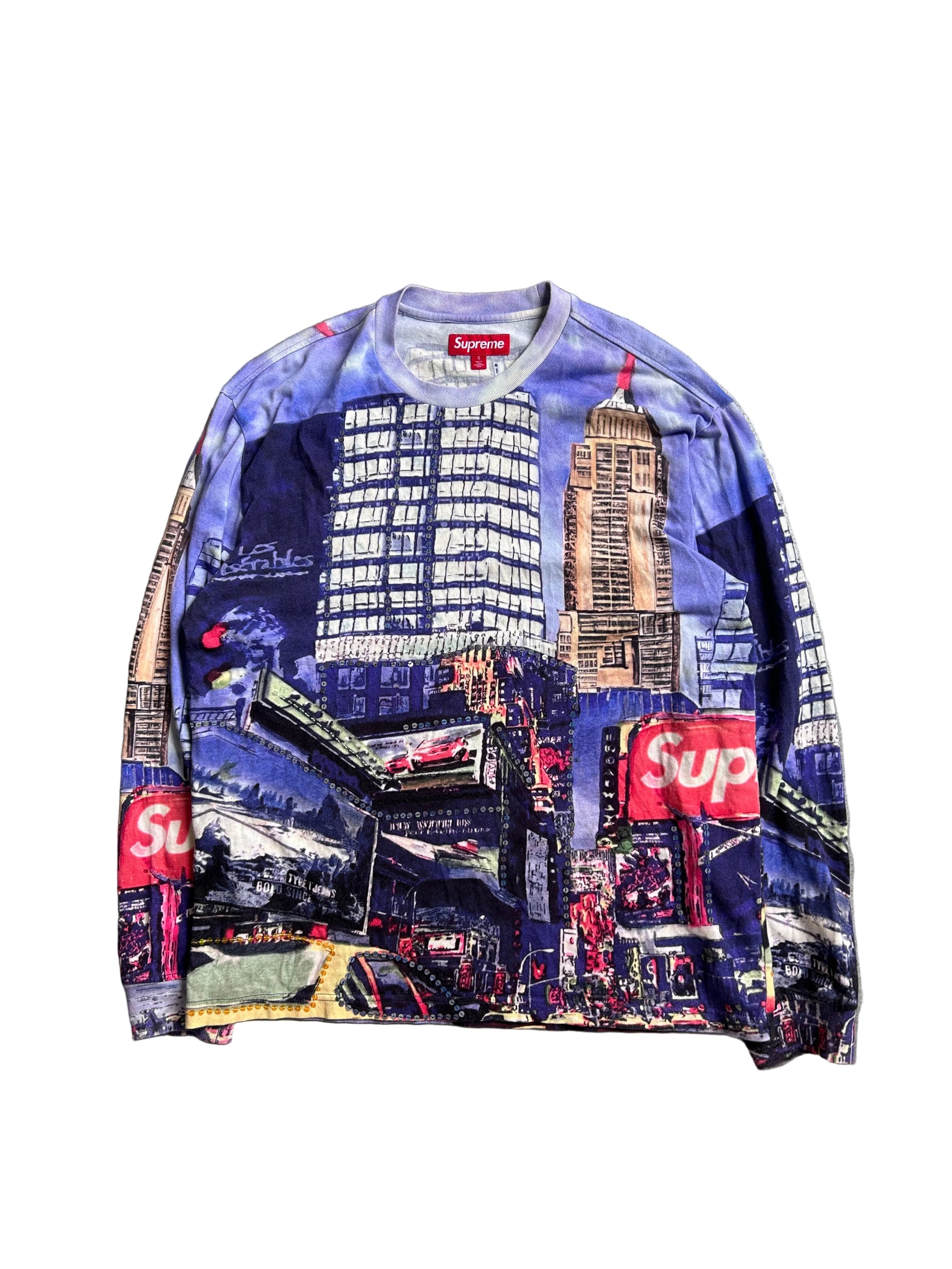 SUPREME SKYLINE SEQUIN LONGSLEEVE (M)