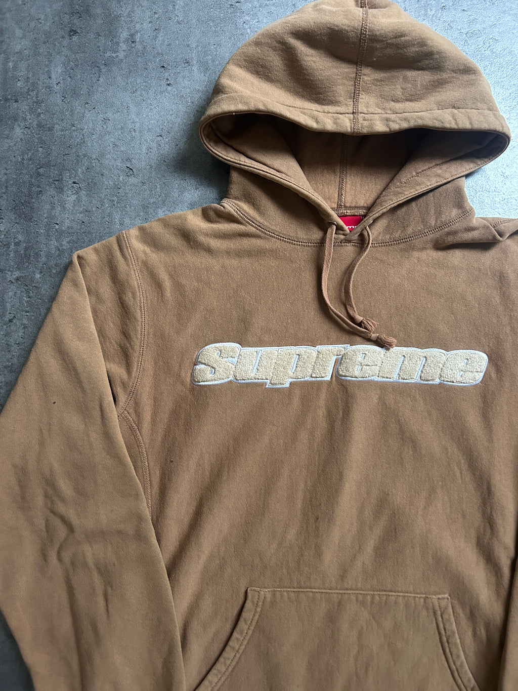 SUPREME CHENILLE HOODIE SS19 (L)