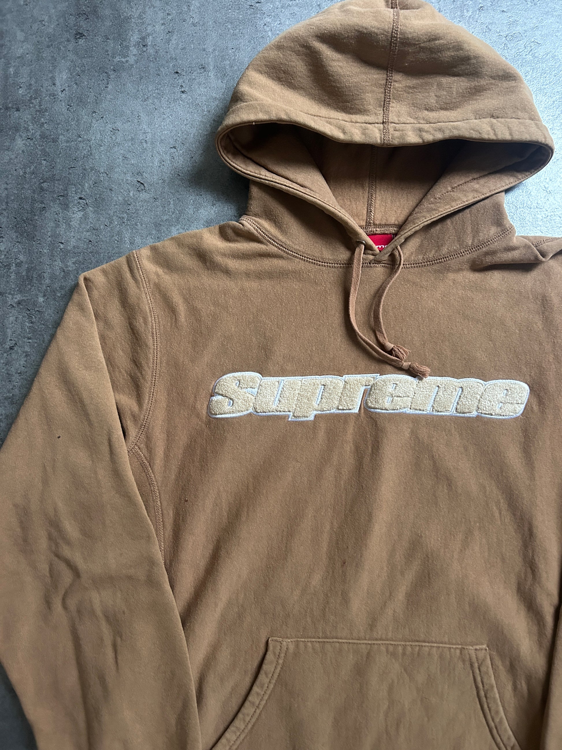 SUPREME CHENILLE HOODIE SS19 (L)