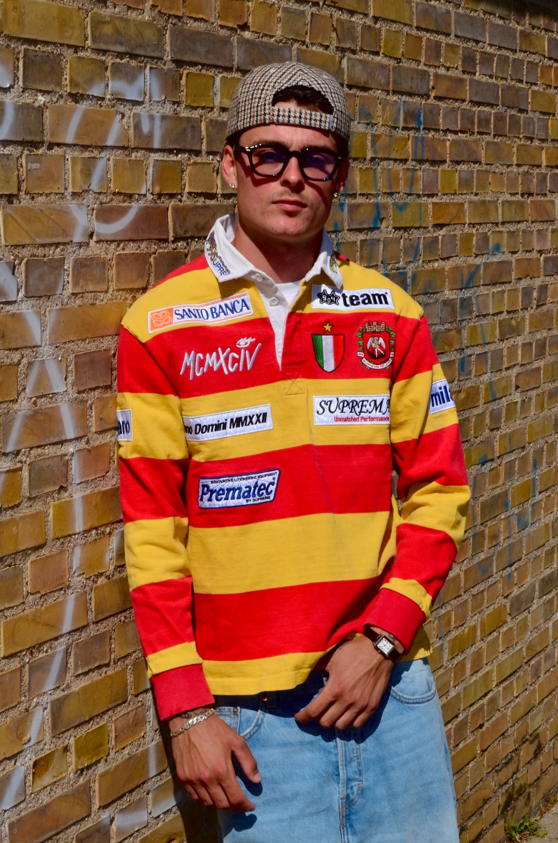 SUPREME STRIPE RUGBY POLO (S)