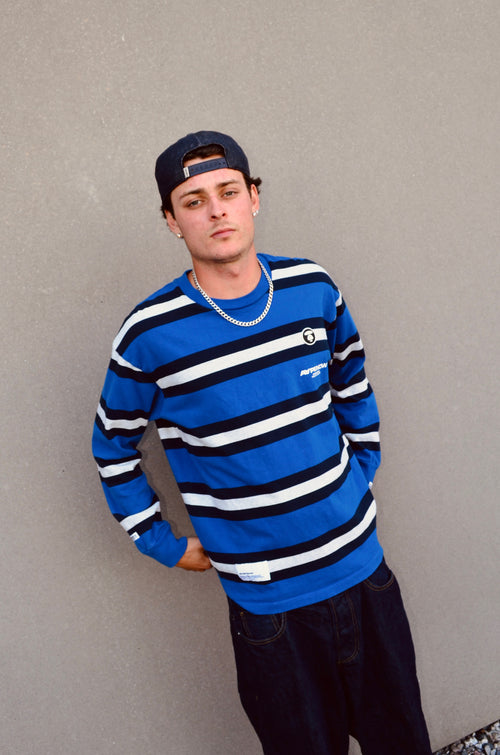 AAPE NOW STRIPE LONGSLEEVE (L)