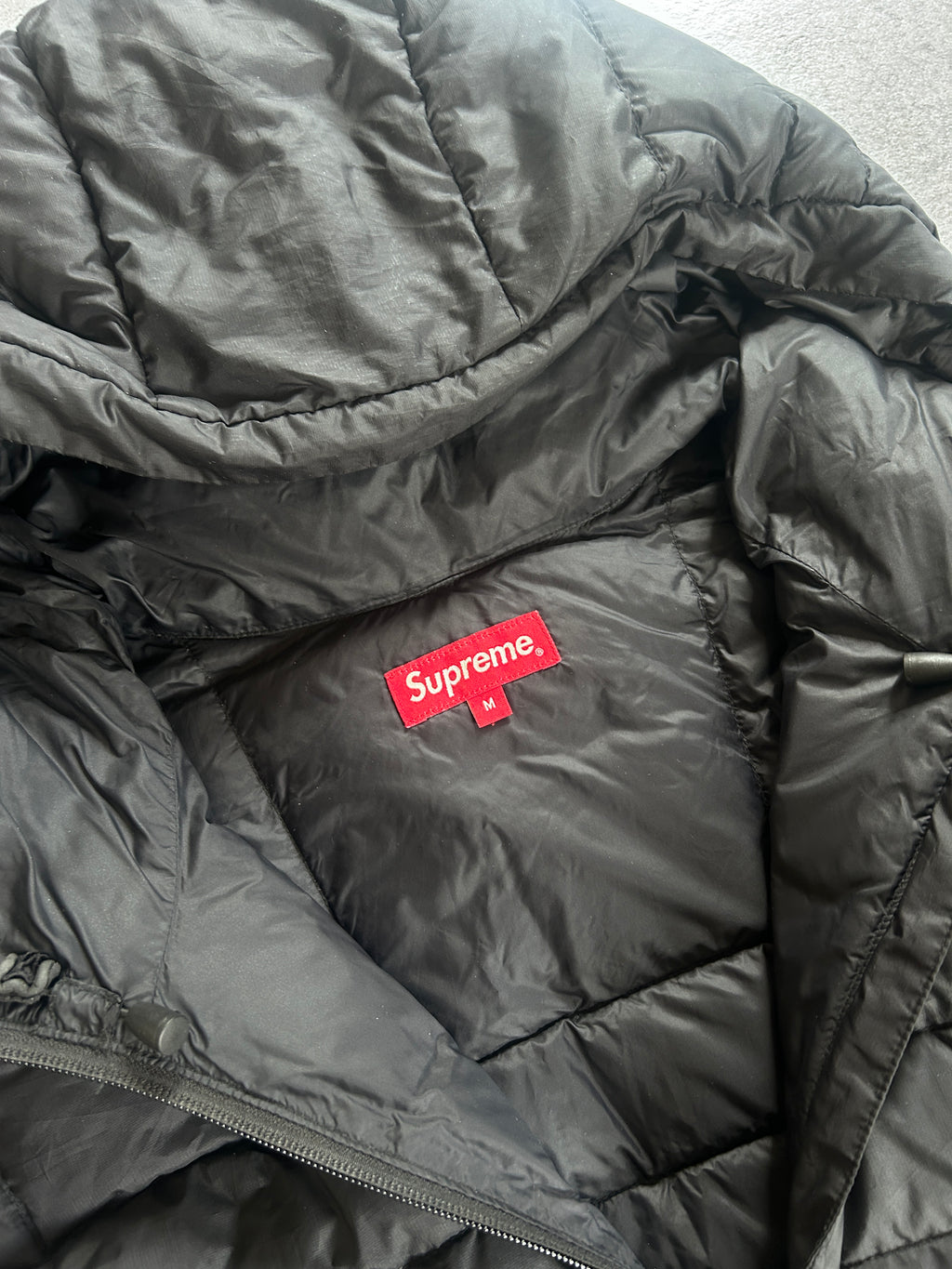 SUPREME MICRO DOWN PUFFER JACKET BLACK (M/L)