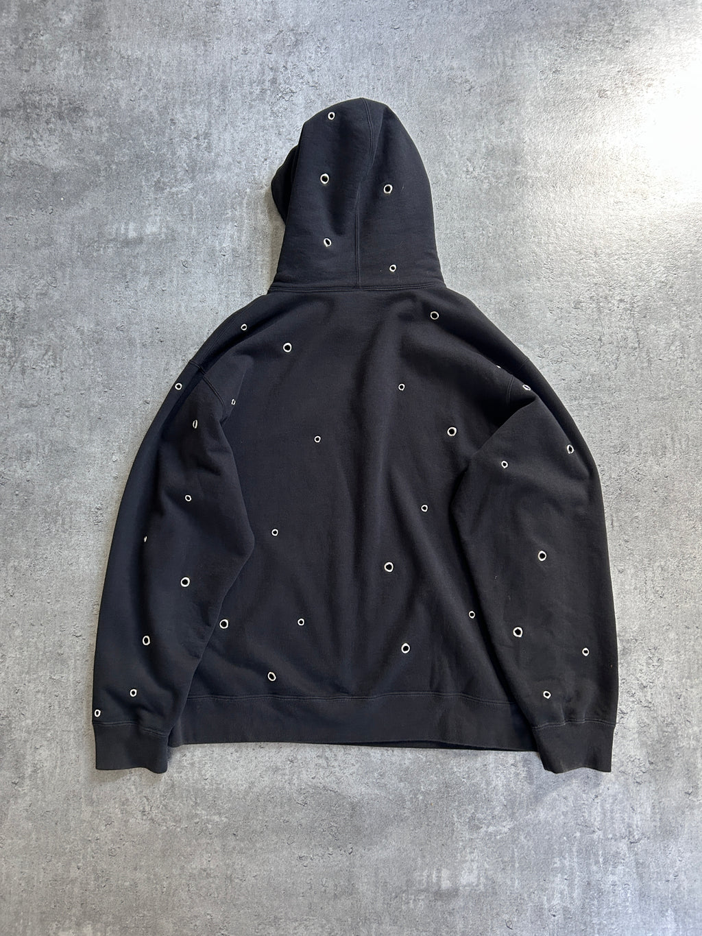 SUPREME EYELET HOODIE (L)