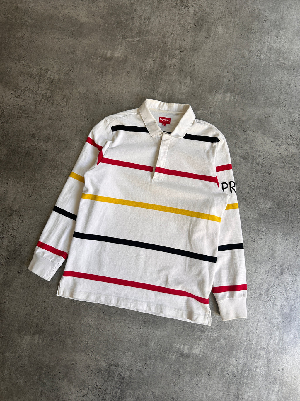 SUPREME STRIPED RUGBY POLO (L)