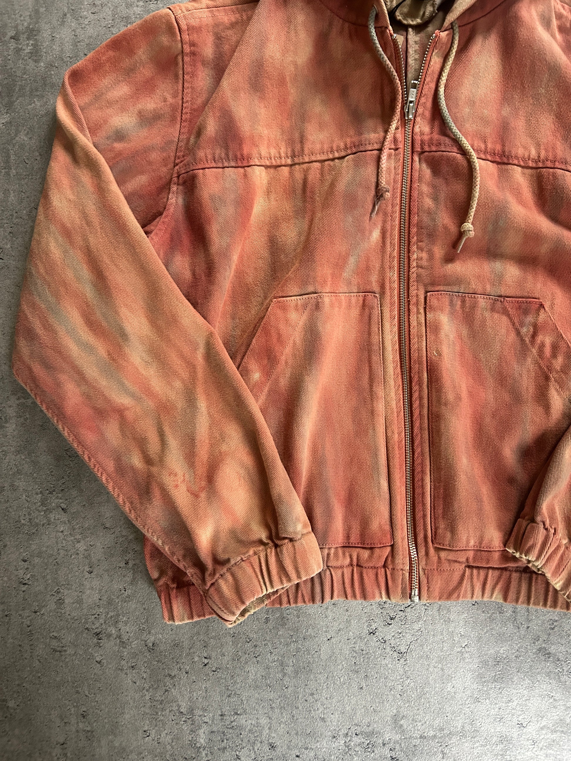 STÜSSY TIE DYE WORK JACKET (M)