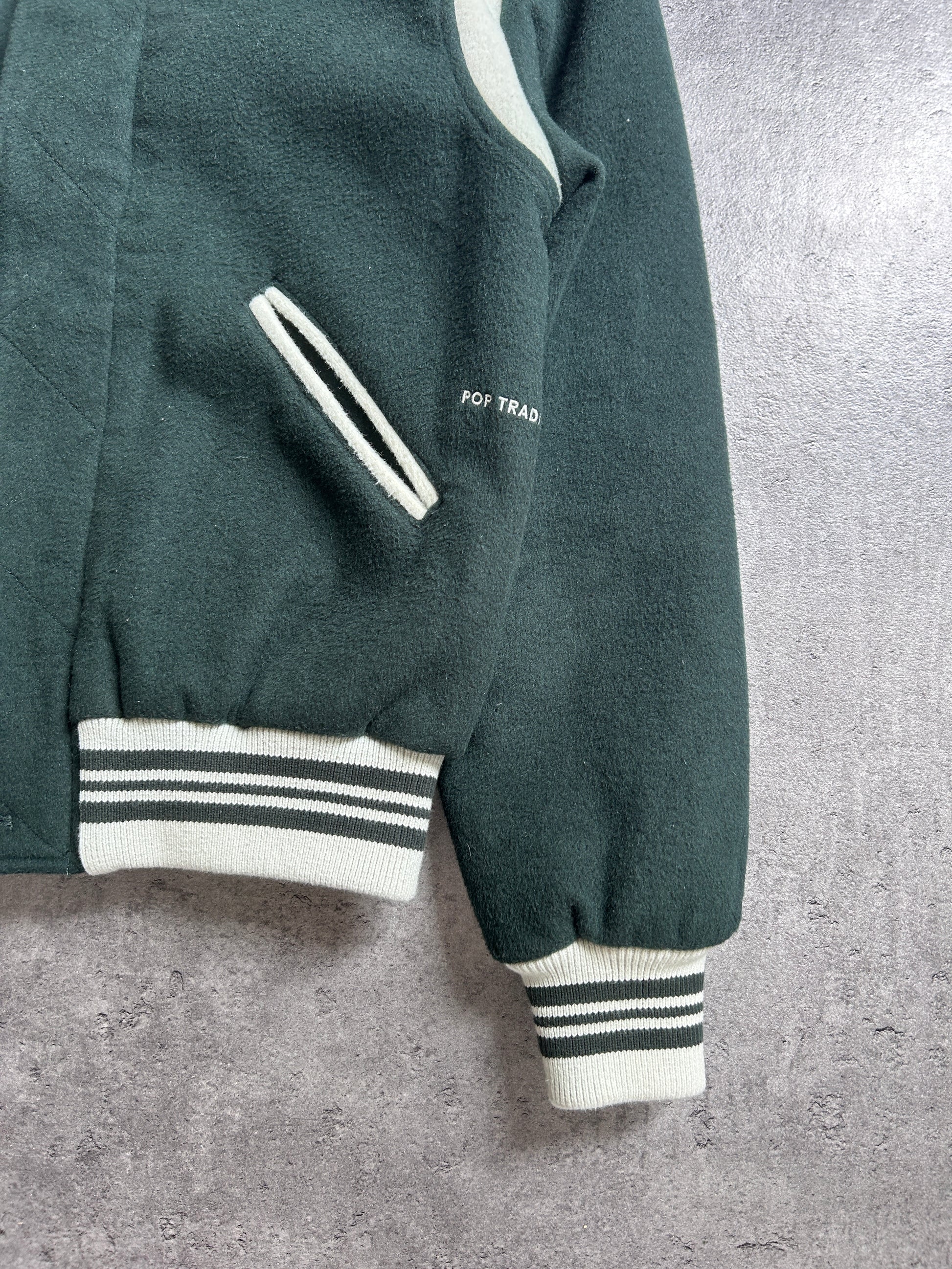 POP TRADING COMPANY X PARRA VARSITY BOMBER JACKET (S)