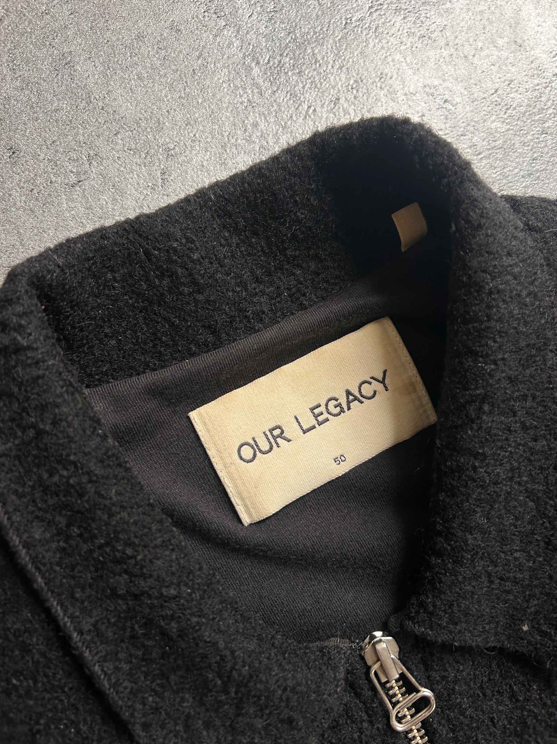 OUR LEGACY BLACK CURL OVERSHIRT (L)
