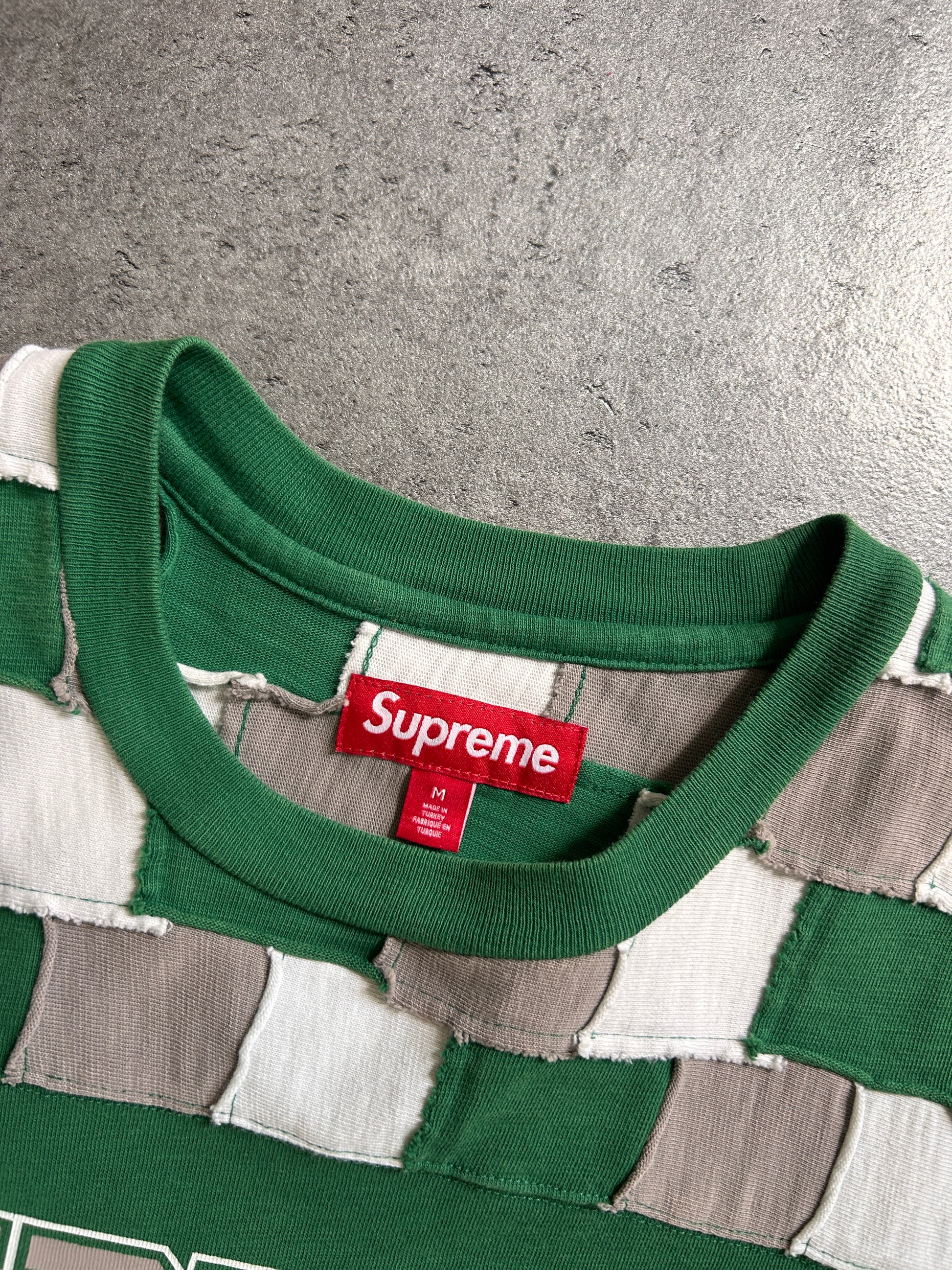 SUPREME PATCHWORK YOKE JERSEY (M)