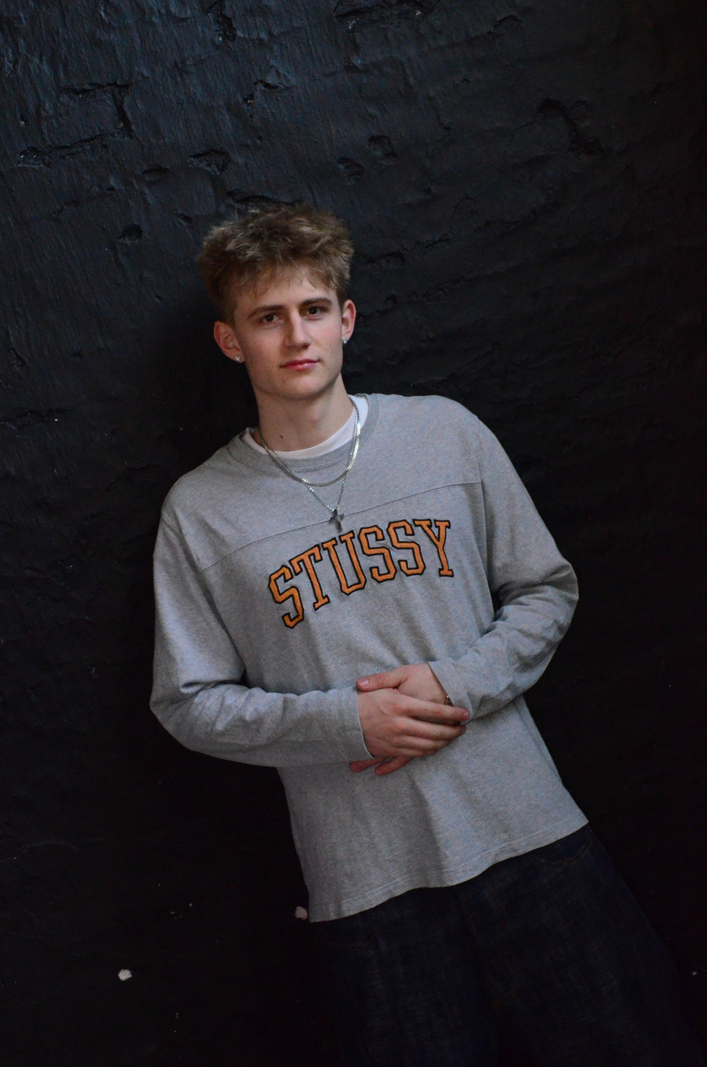 STÜSSY KENT FOOTBALL LONGSLEEVE (L/XL)