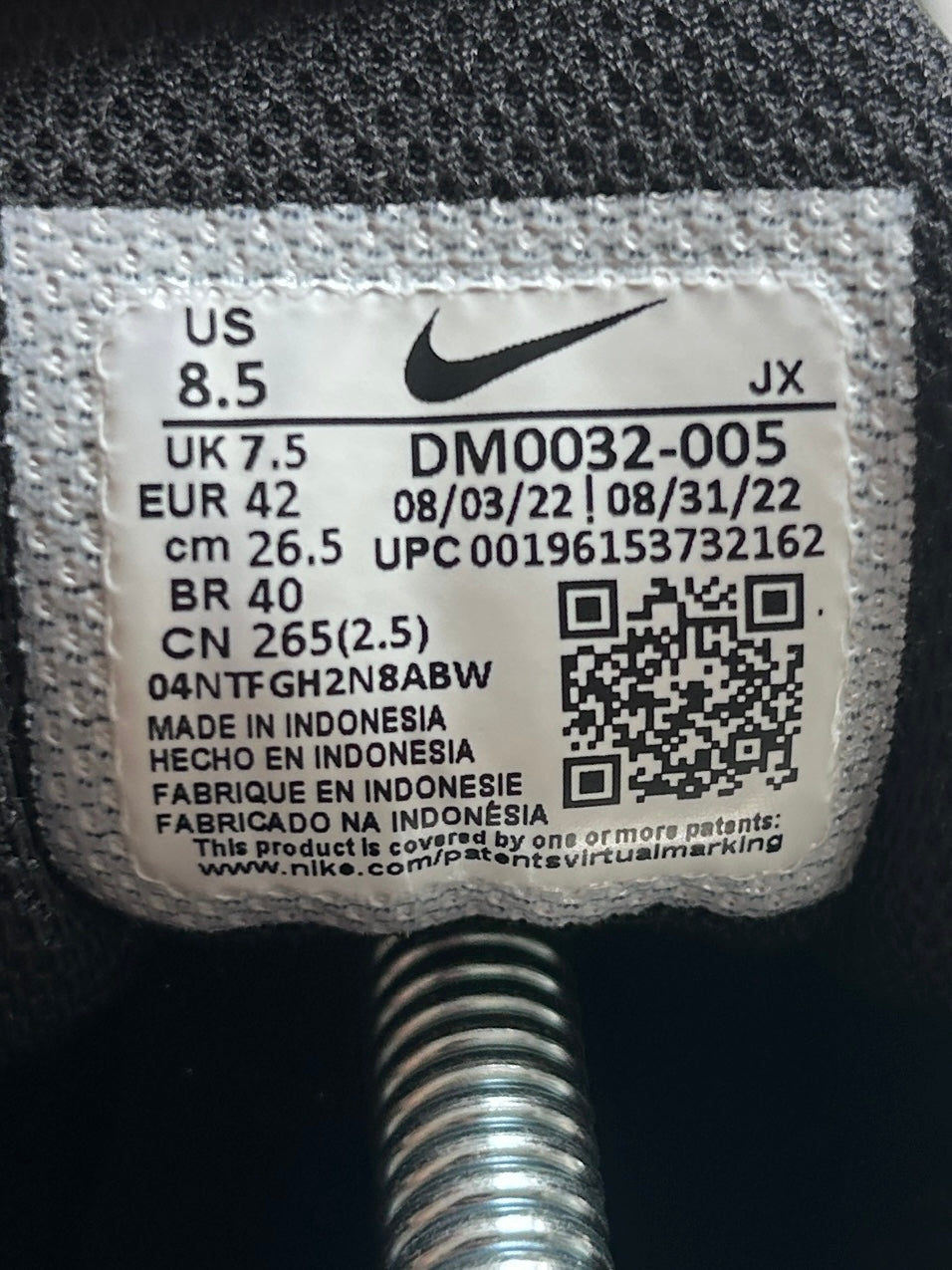 AIR MAX PLUS “BLACK UNIVERSITY BLUE” 42EU