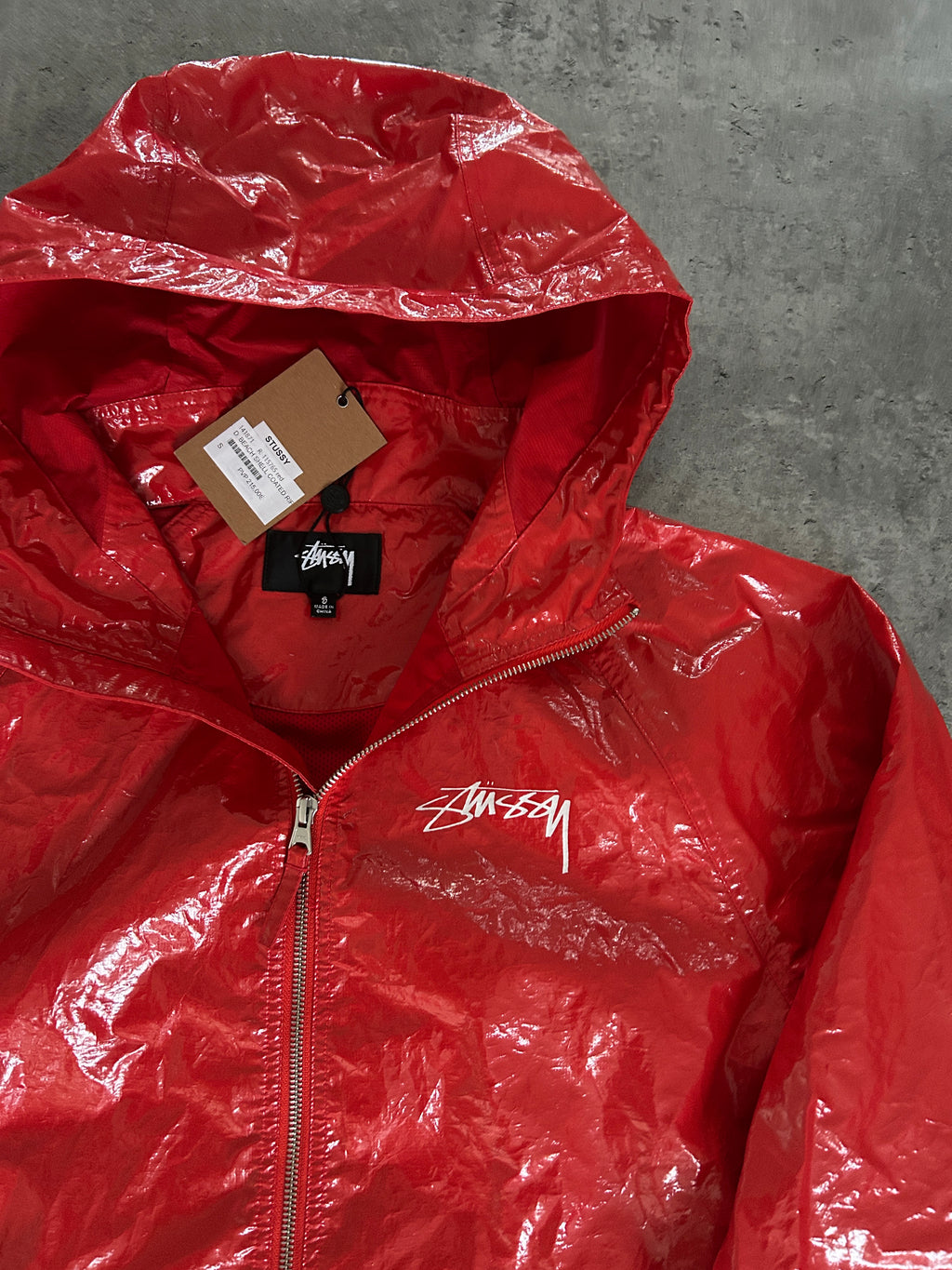 STÜSSY BEACH SHELL COATED JACKET (S)