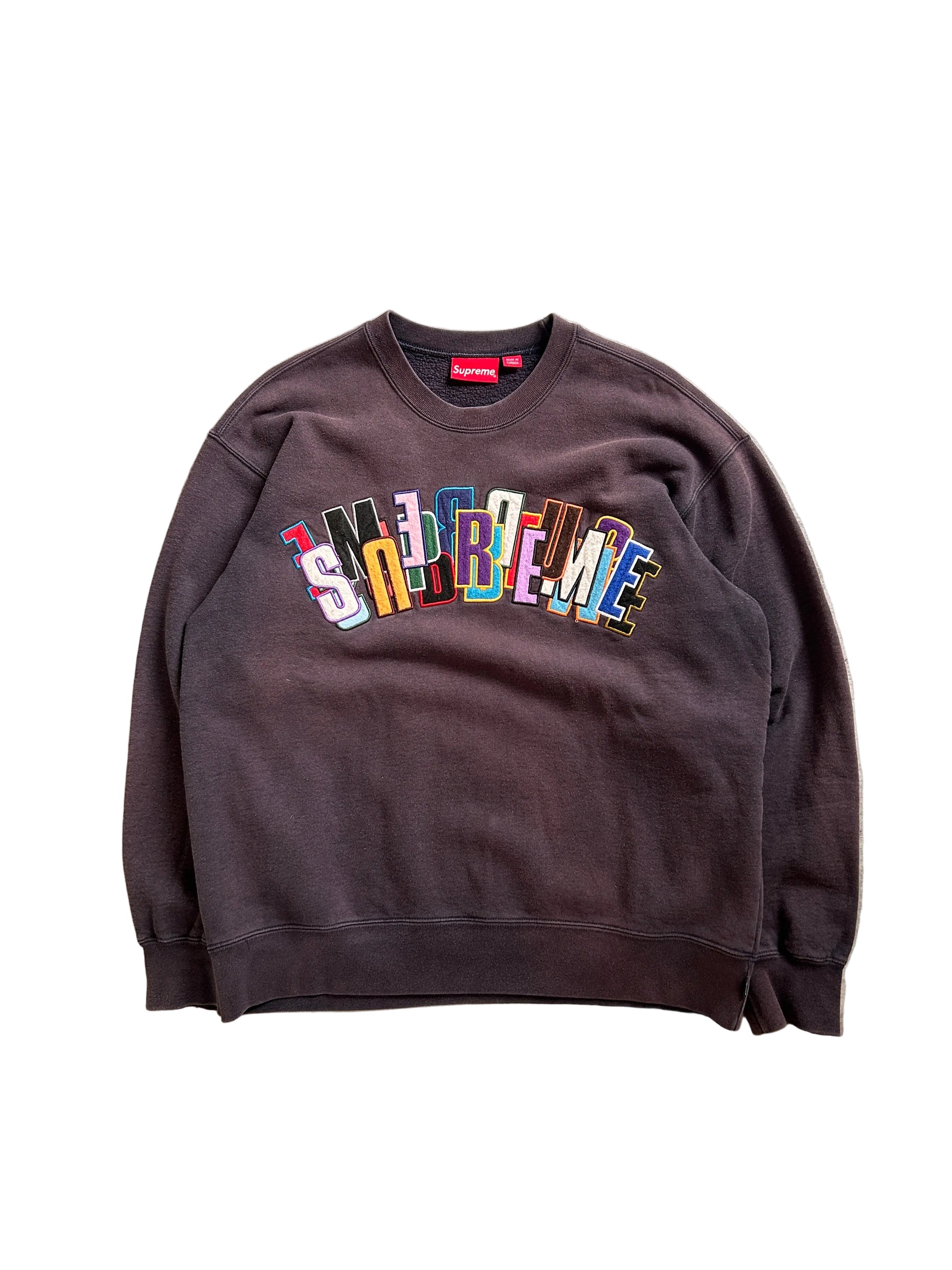 SUPREME STACKED CREWNECK (M)