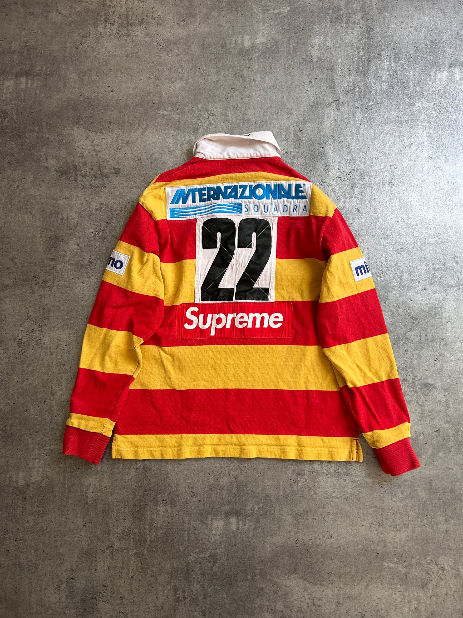 SUPREME STRIPE RUGBY POLO (S)