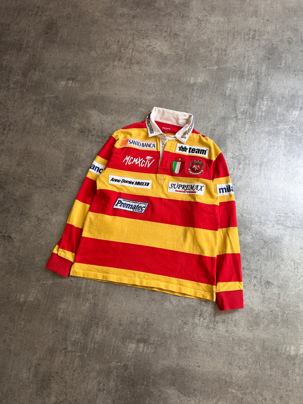 SUPREME STRIPE RUGBY POLO (S)