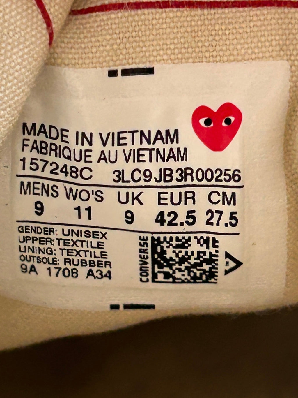 CONVERSE X CDG POLKADOT (42,5EU)