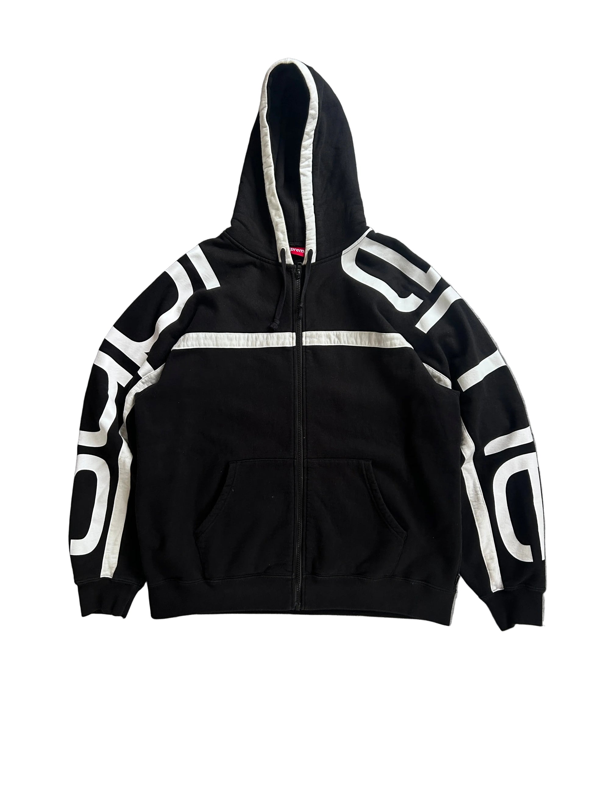 SUPREME BIG LOGO PANELED ZIP UP FW20 (L)