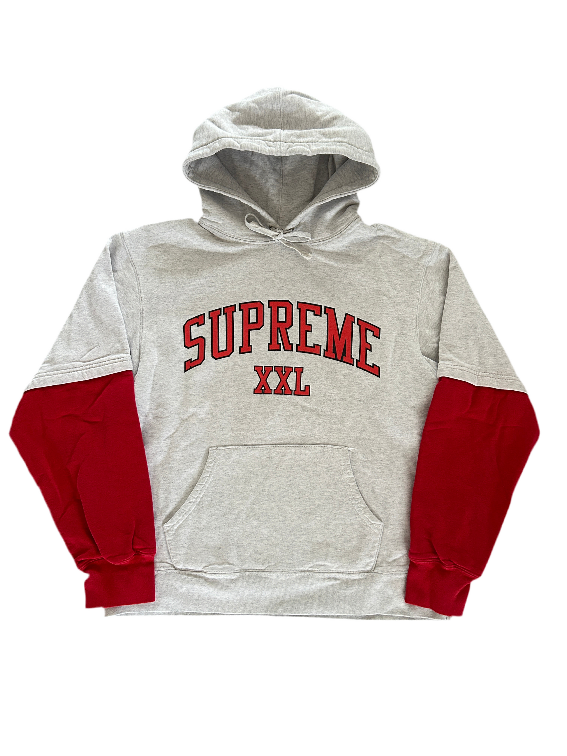 SUPREME XXL HOODIE “ASH GREY” (M)