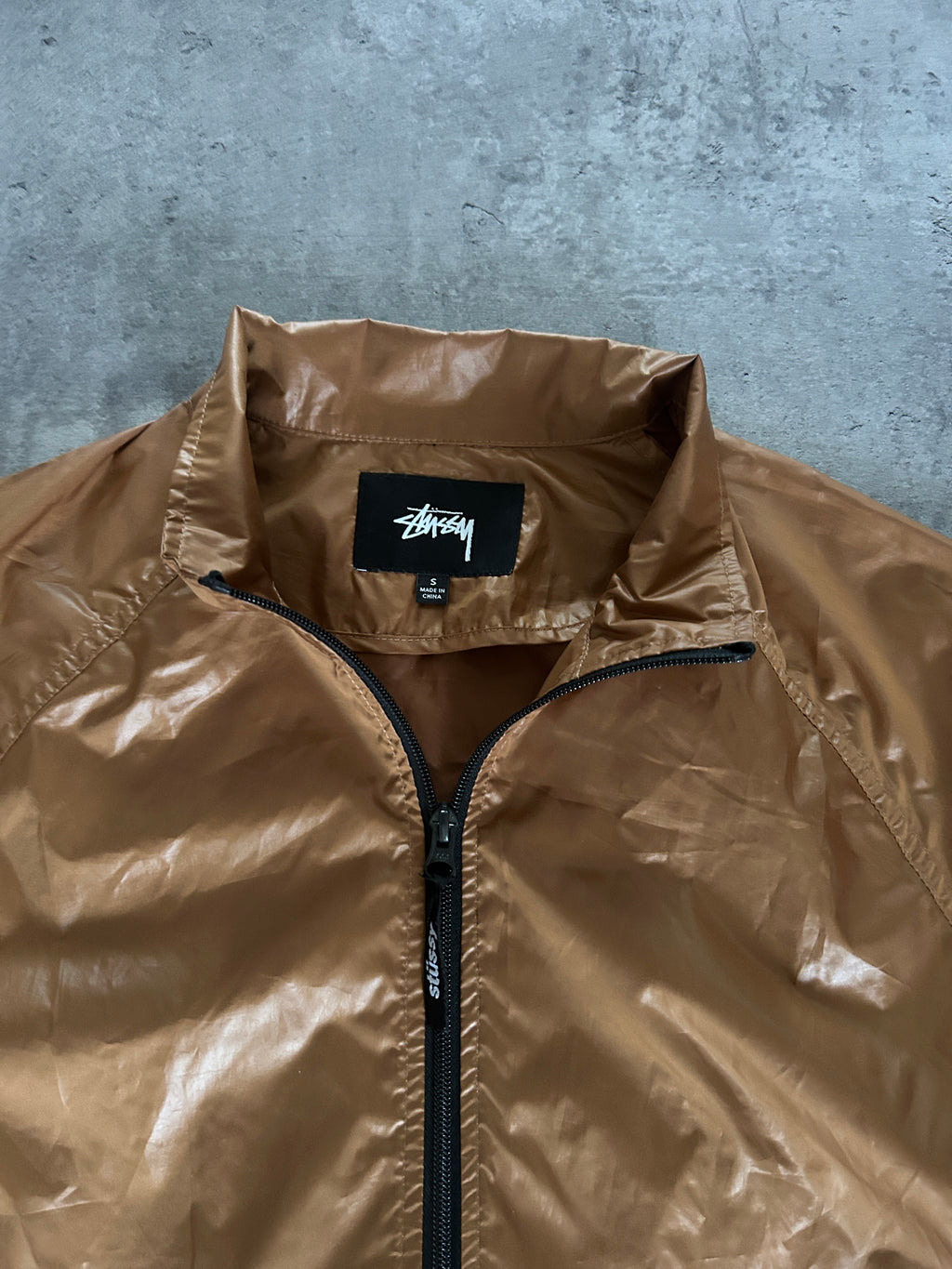 STÜSSY SHINY ZIP JACKET (S WMNS)