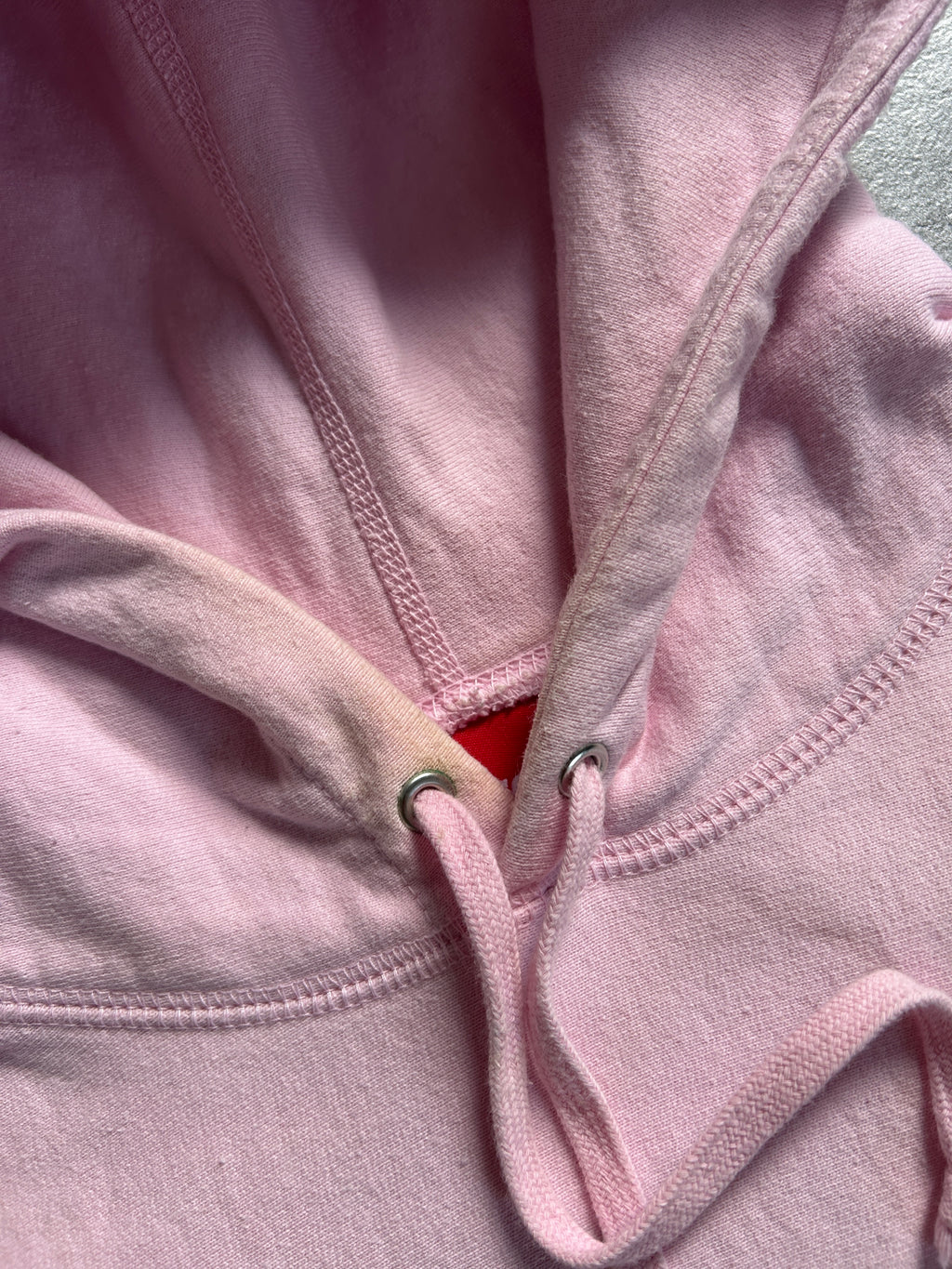 SUPREME DROP SHADOW HOODIE PINK (S)