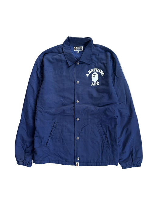 A BATHING APE NAVY COACH JACKET (XL)