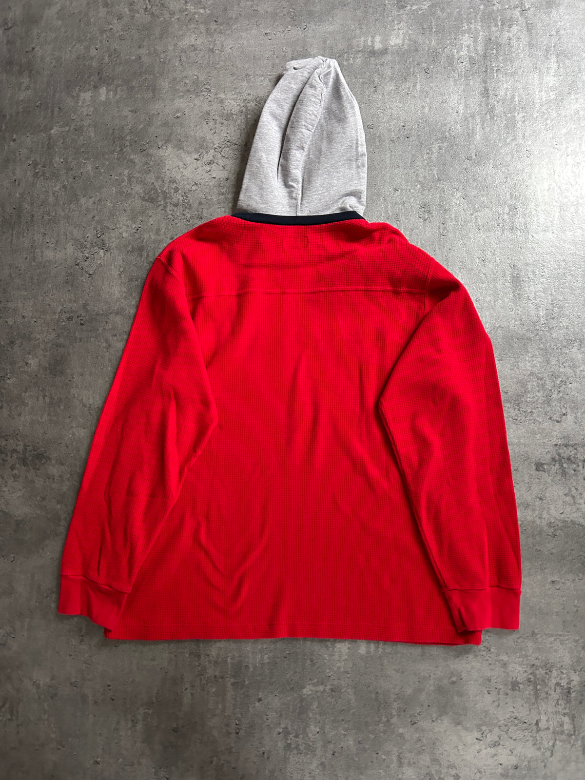 SUPREME WAFFLE RINGER HOODIE (XL)