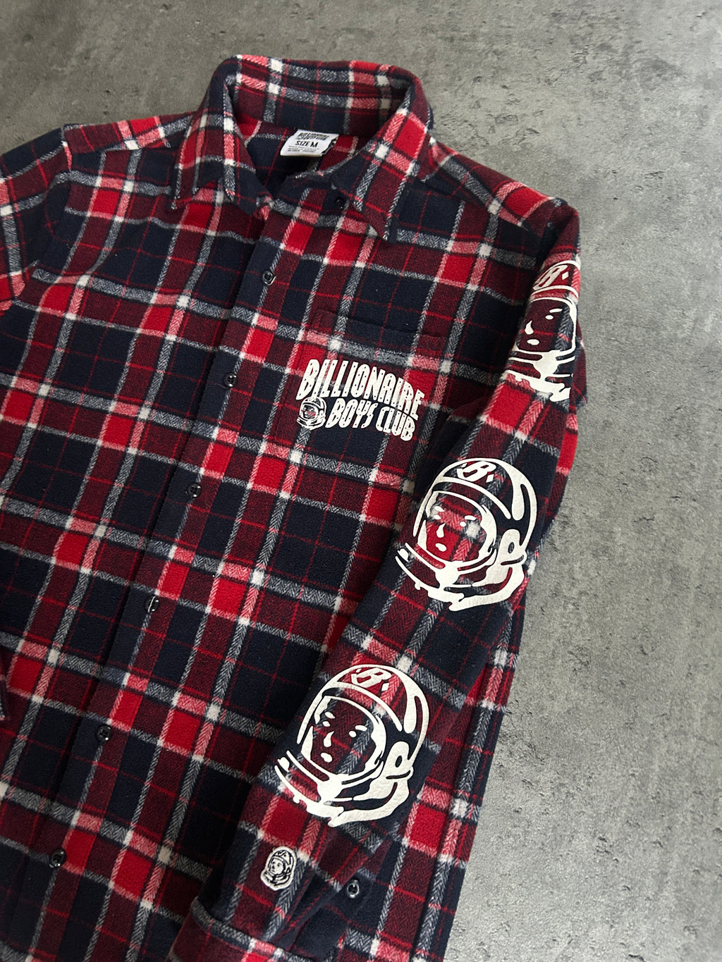 BILLIONAIRE BOYS CLUB PLAID FLANNEL (M)