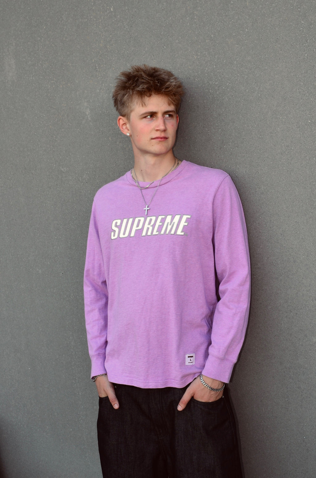 SUPREME METALLIC LONGSLEEVE (L)