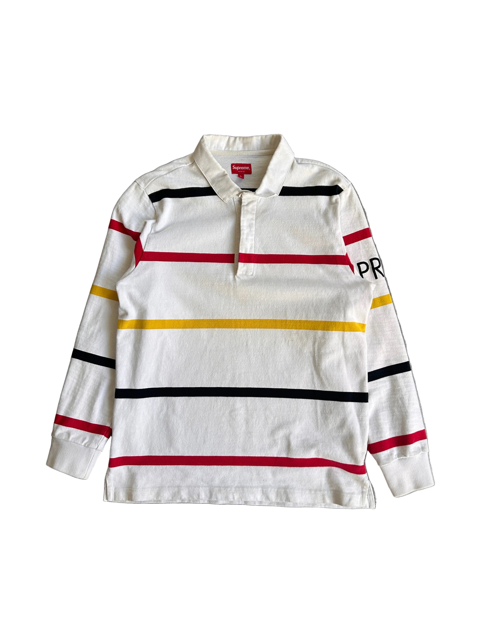 SUPREME STRIPED RUGBY POLO (L)