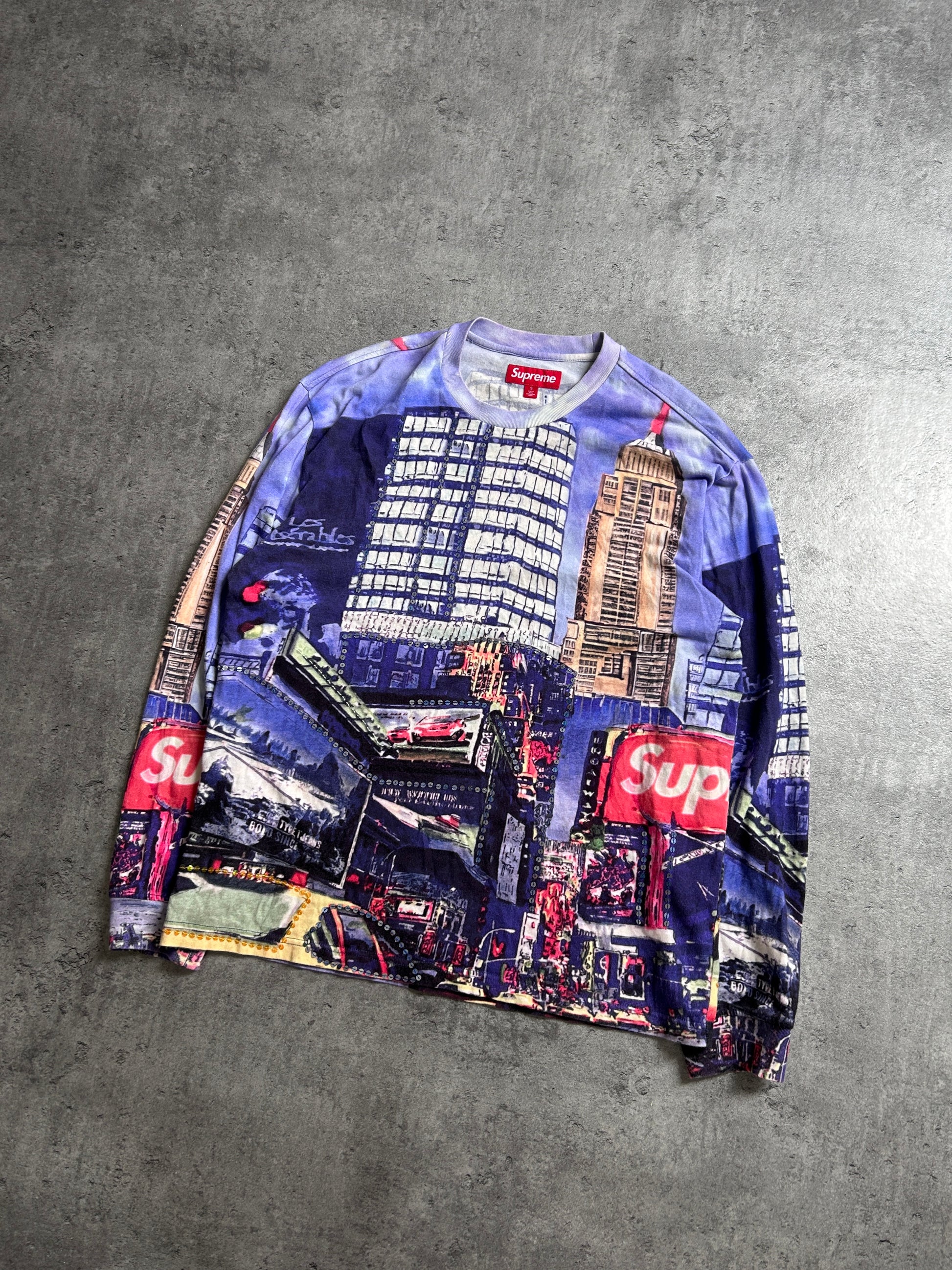 SUPREME SKYLINE SEQUIN LONGSLEEVE (M)