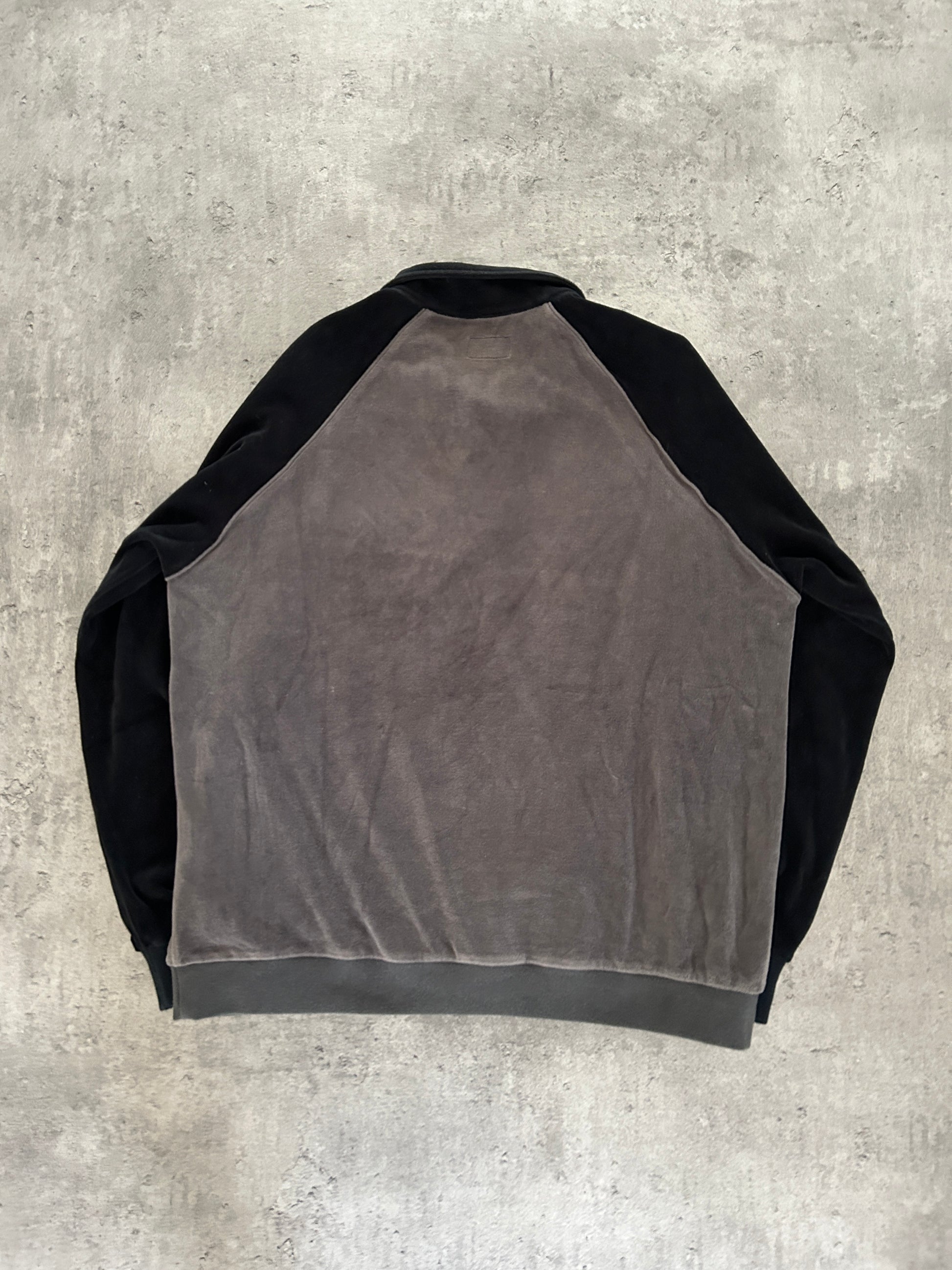 SUPREME STRIPE VELOUR RAGLAN POLO (L)