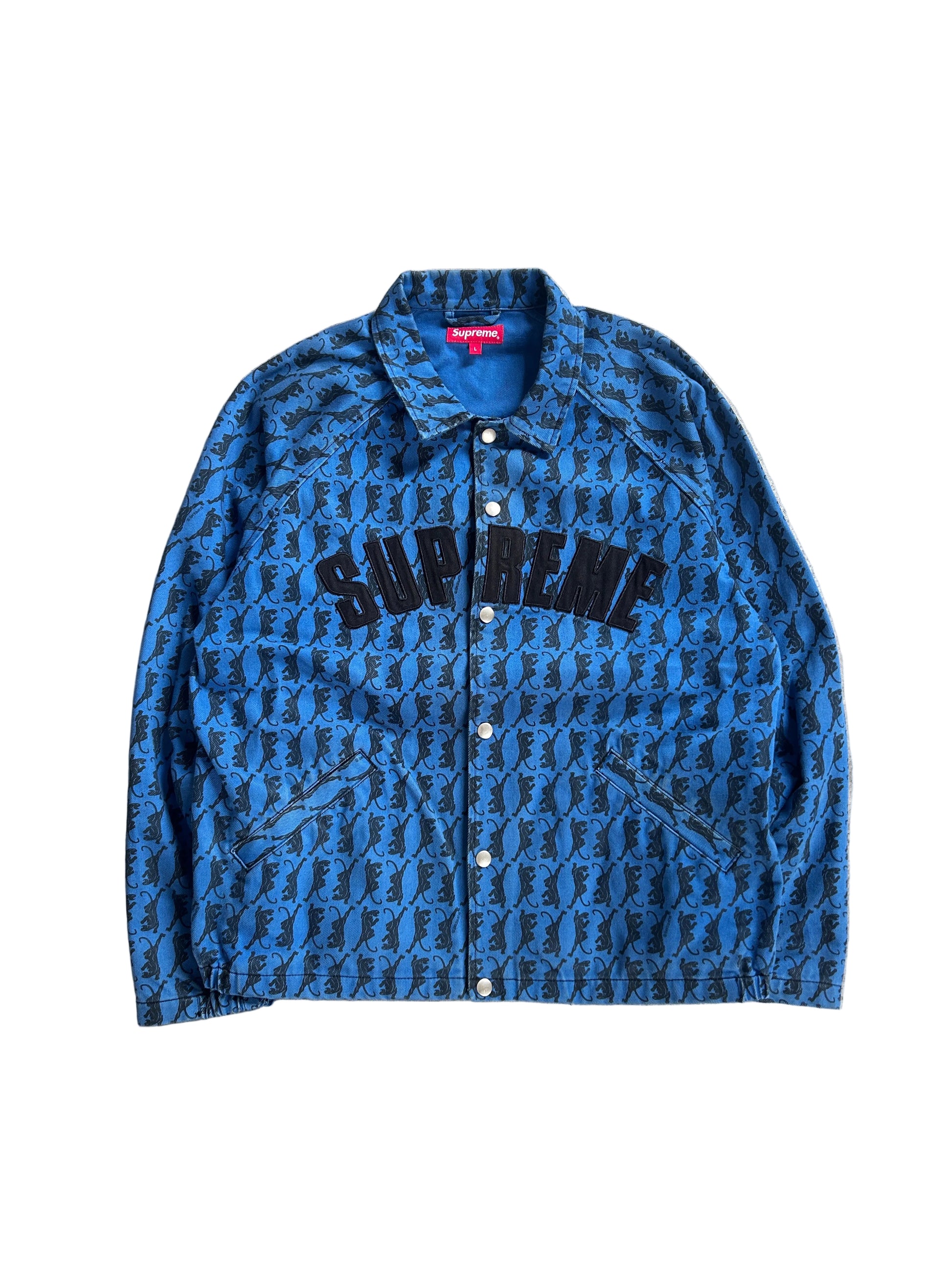 SUPREME TWILL JACKET “PANTHER BLUE” (L)