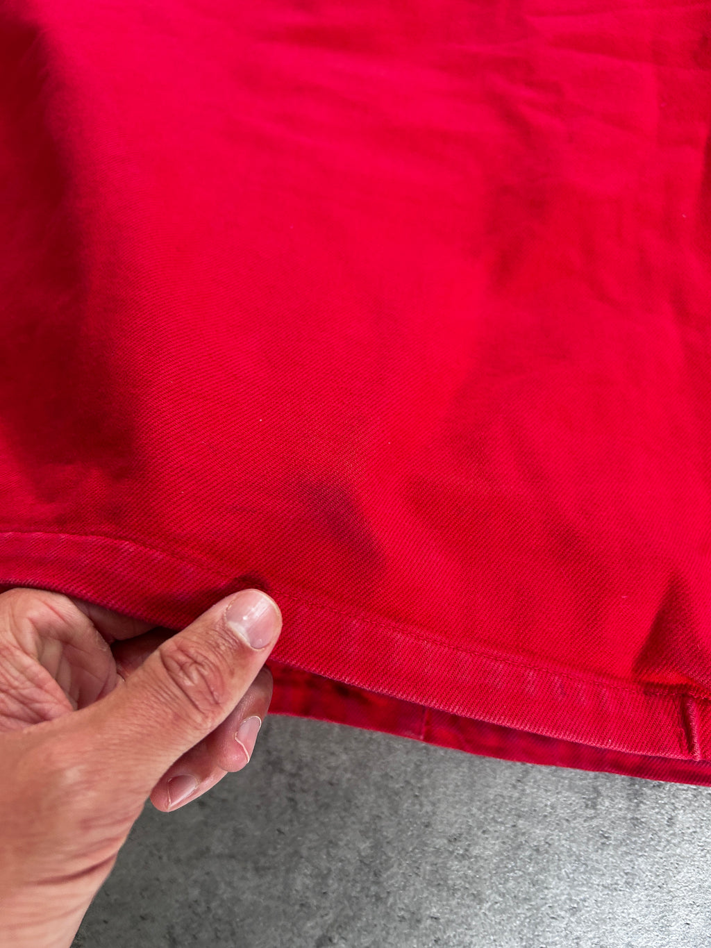 SUPREME ARC DENIM JACKET “RED” (M)