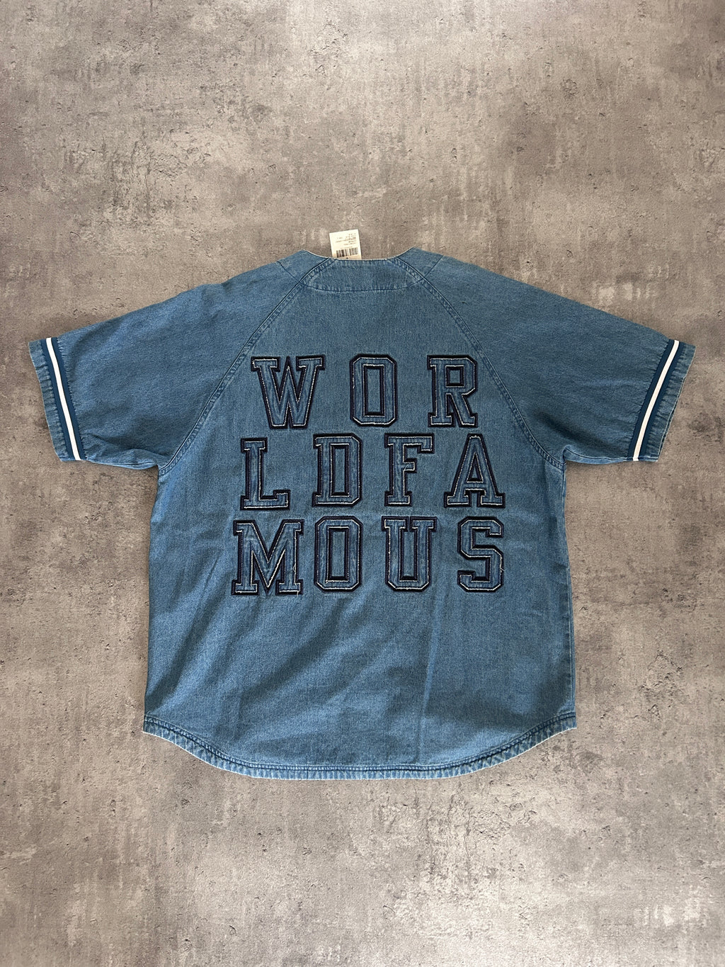 SUPREME WORLDFAMOUS DENIM JERSEY (L/XL)